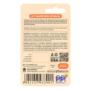 Lily Mandarin Lip Balm