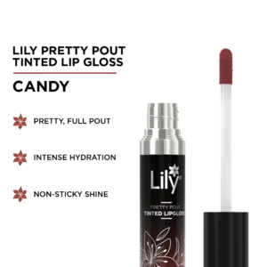 Lily Pretty Pout Tinted Lip Gloss- Candy