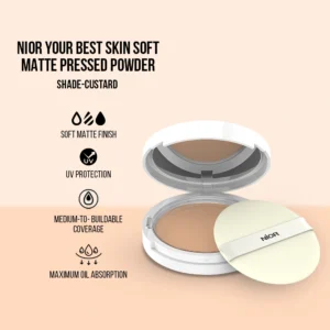 Nior Your Best Skin Soft Matte Pressed Powder – Custard